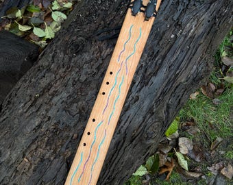 Flauta de bordón grande en Do# 432 Hz, estilo nativo americano