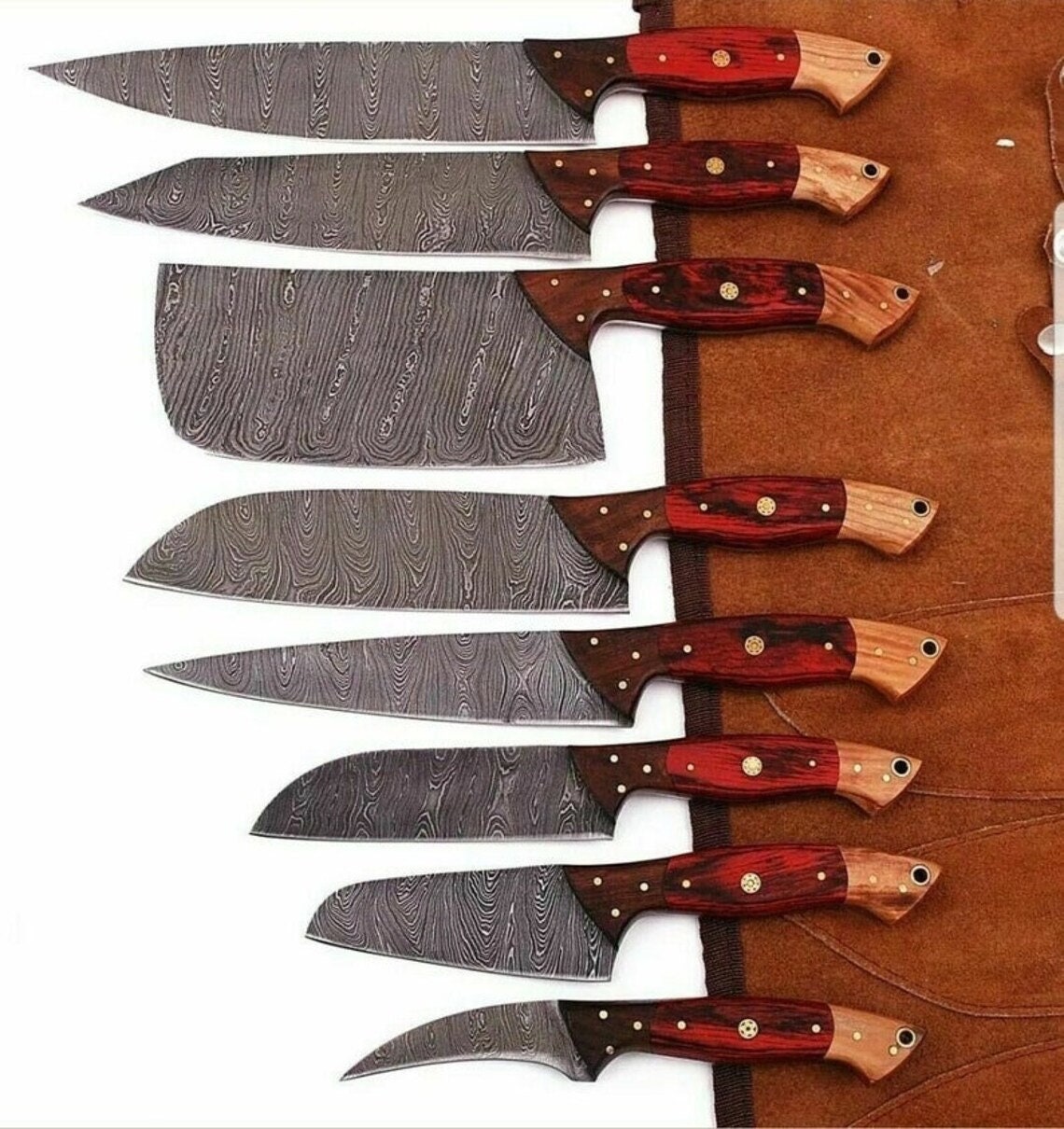 prime damascus Chef Knife, Sharp kitchen knives, Professional meat Cutting  knife for Chefs, Best Handmade Gift (Rose Wood with Spacer) (Rose Wood)