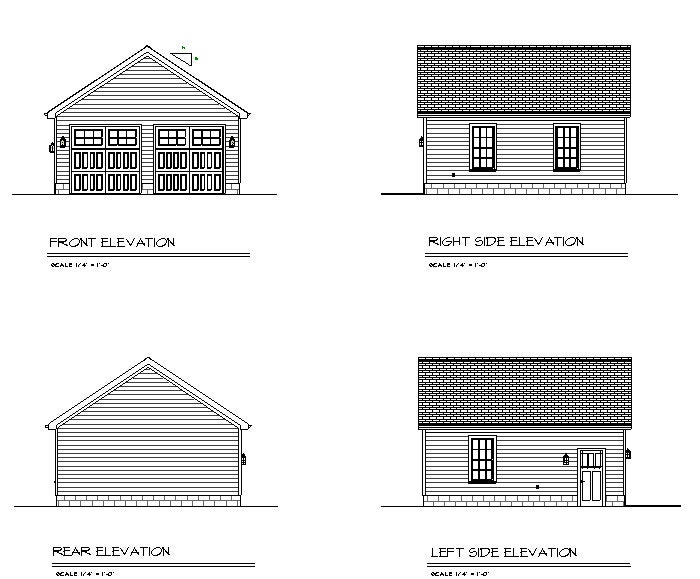 22x24 Detached Garage - Two Car - Etsy