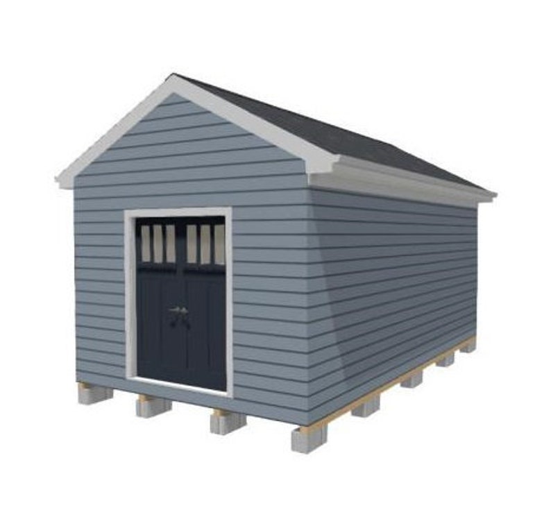 12x20 Storage Shed or PDF Plan (Download Now) Etsy