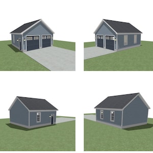 22x24 Detached Garage - two car