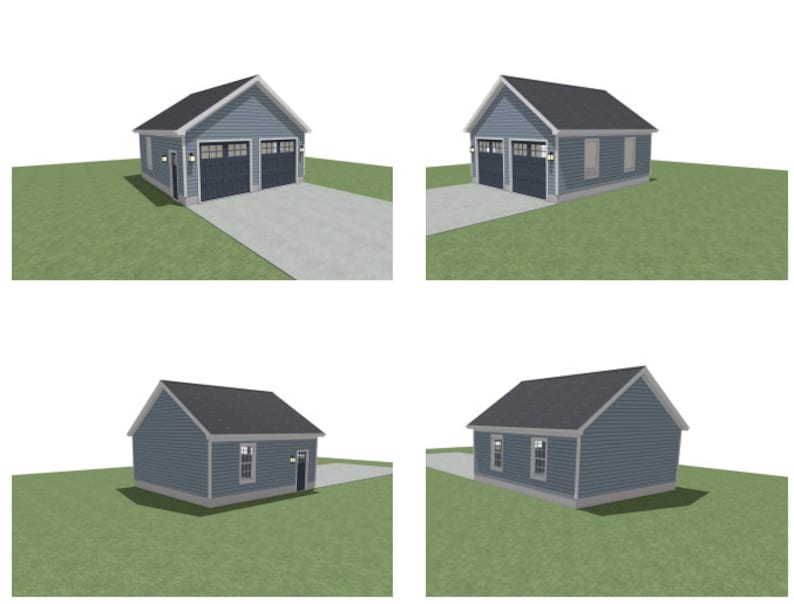 22x24 Detached Garage - Etsy