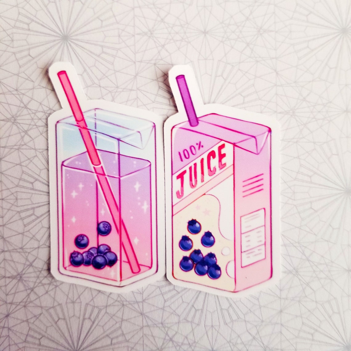 Cute Juice Box Aesthetic Drink Fruit Vinyl Stickers Etsy UK