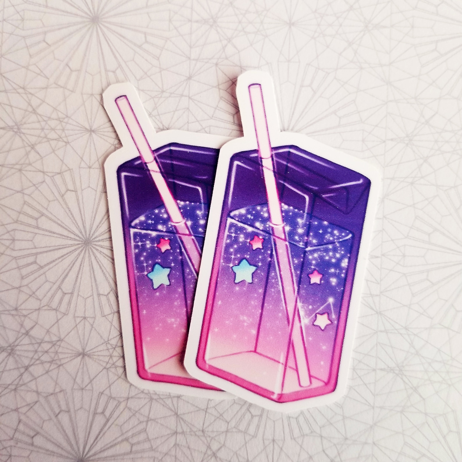 Cute Juice Box Aesthetic Drink Fruit Vinyl Stickers Etsy