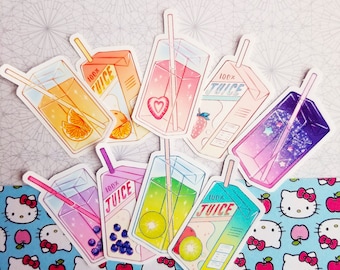 Cute Juice Box | Aesthetic Drink | Fruit Vinyl Stickers