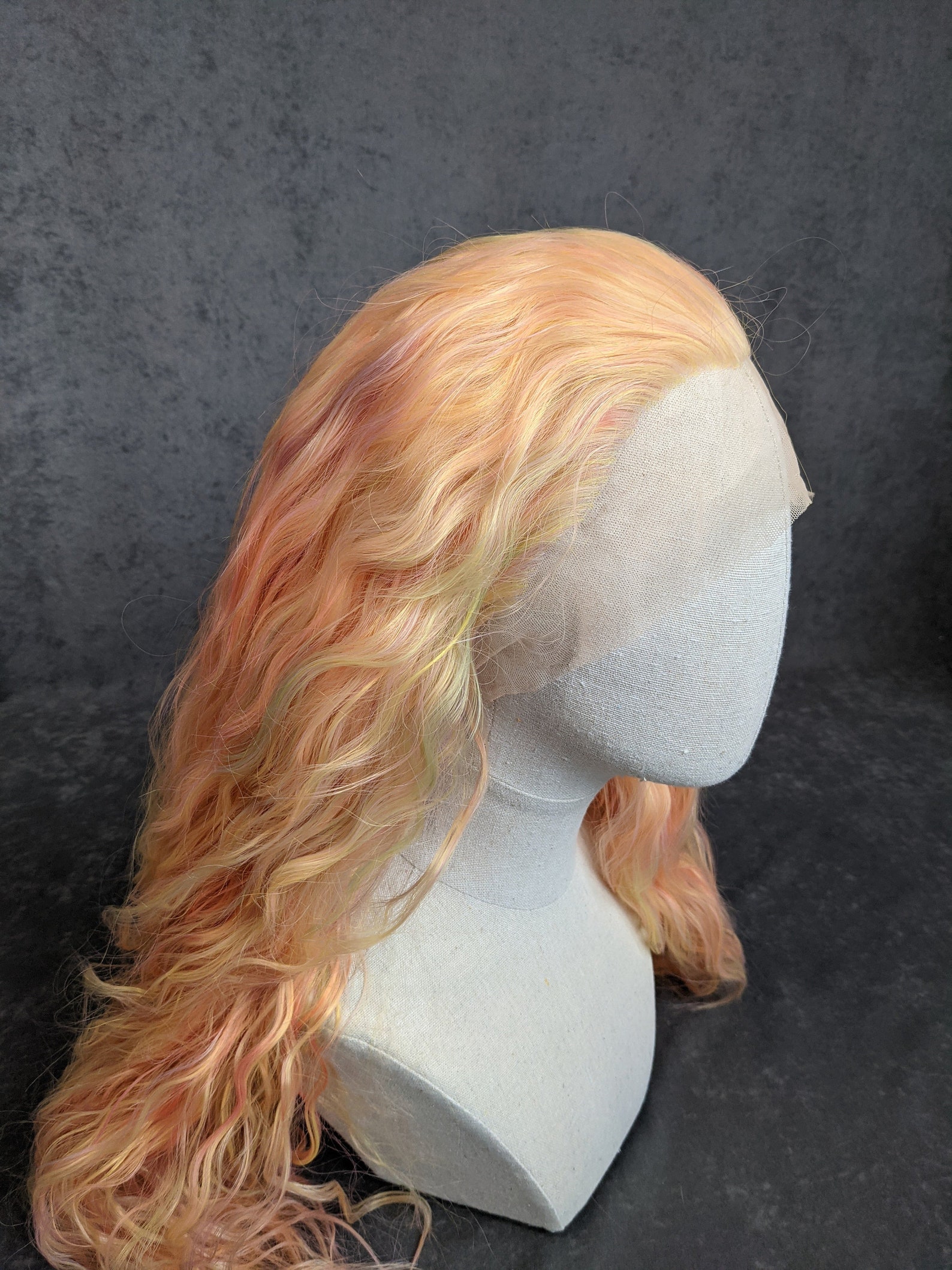 13x6 Spitzenperücke Aus Echthaar – Ombre Honigblond, Deep Wave, 180% Dichte