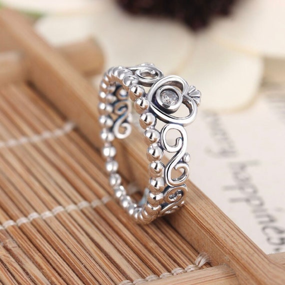 New Pandora Sterling Silver My Princess Stackable Ring -  Israel