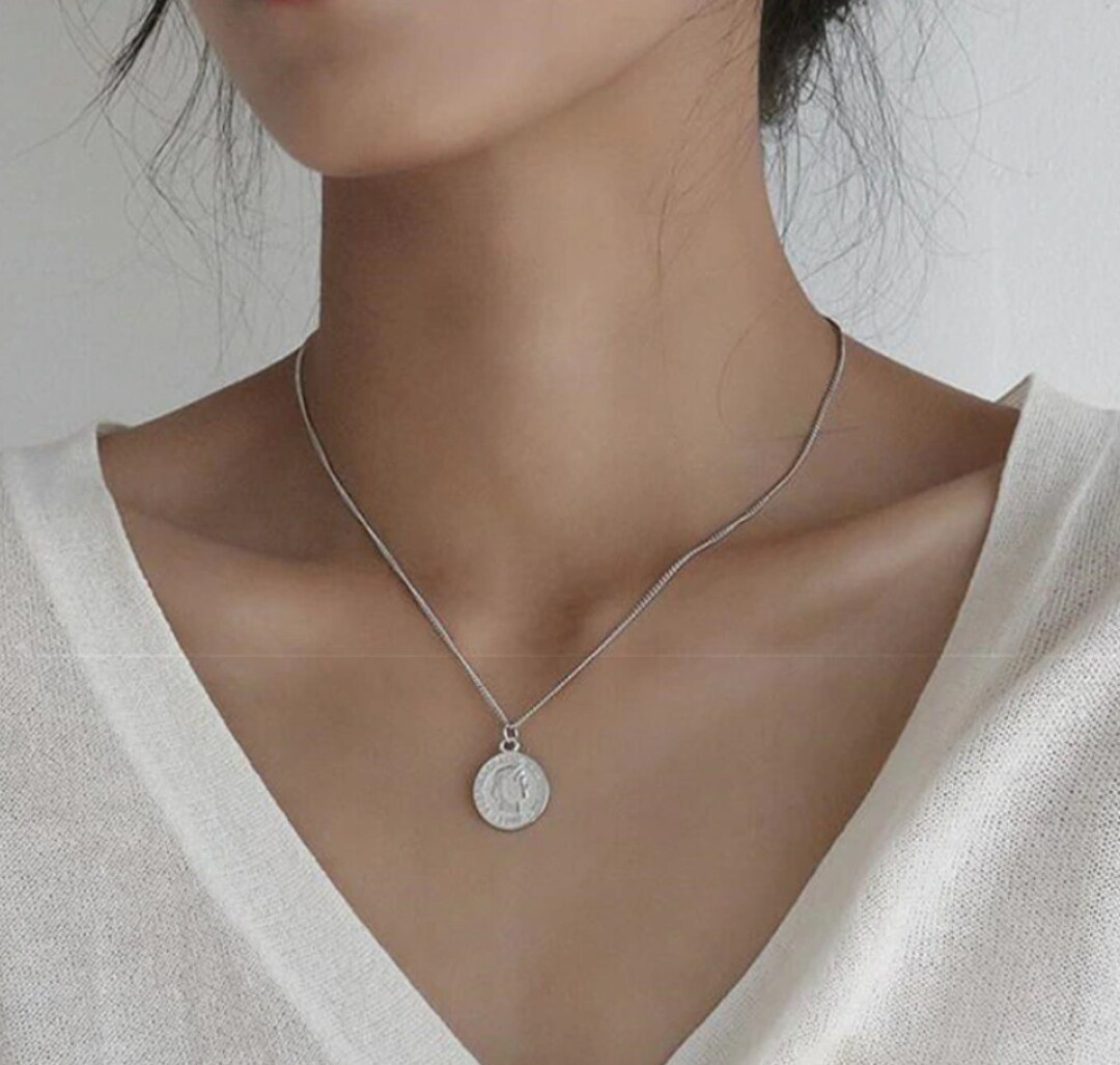 Collier de pièces de monnaie argent sterling 925 Etsy France