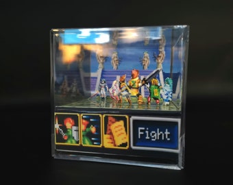 Gyllene solen 3D diorama kub