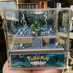 Pokémon Emerald-versionen - 3D Diorama Kub