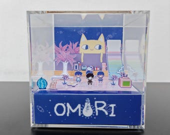 OMORI Grannens rum - Dioramakub 3D