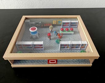 Liten professor Oaks labb 3D-diorama
