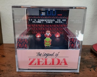 The Legend of Zelda 1986 3D Diorama Kub