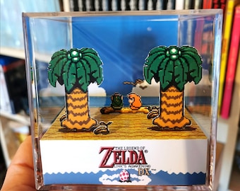 The Legend of Zelda: Link&#39;s Awakening DX - 3D Diorama Cube