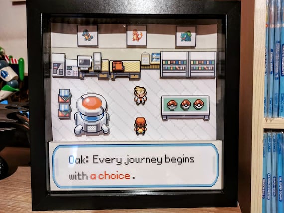 Pokemon Professor Oak Shadowbox Etsy