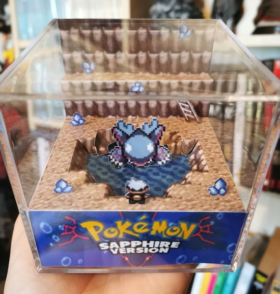 Pokemon Emerald Version 3D Diorama Cube 