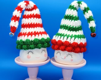 Marshmallow mug hats Christmas Elfs  hats