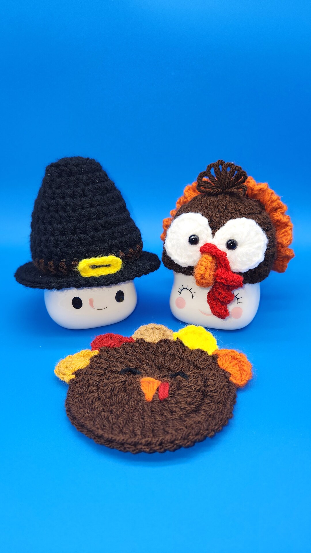 Marshmallow Mug Hats Thanksgiving Hat Turkey and Pilgrim Hat Etsy