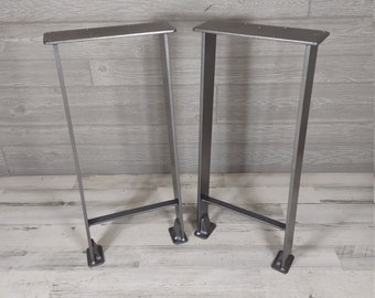 Blacksmith Series Powder Coated Sofa Table Legs w/shelf mount | Table Legs | Metal Table Legs