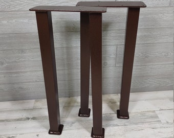 Copper Colored Sofa Table Legs | Table Legs | Powder Coated | Metal Table Legs | Steel Table Legs