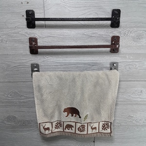 Metal Towel Rods | Powder Coated | Custom Sizes | Multiple Sizes | Hardware Included