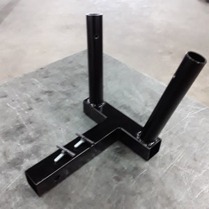 Double Flagpole Truck Hitch Mount