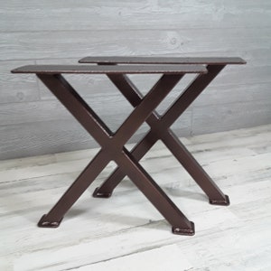 X Style Coffee Table Legs | Table Legs | Metal Table Legs | Steel Table Legs | Powder Coated