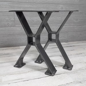 Crossbeam Series Silver Vein Metal bench legs