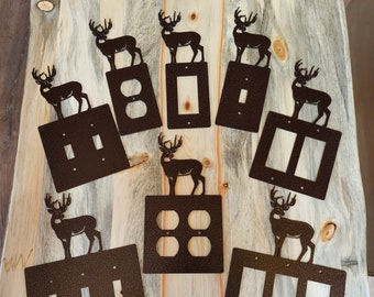 Whitetail Deer Light Switch/Outlet Cover Plates - Socket Covers