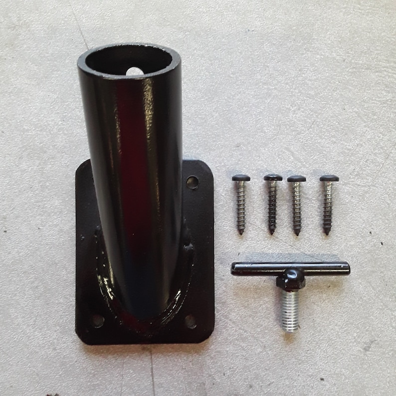 Powder Coated Flag Pole Wall Mount Bracket Etsy