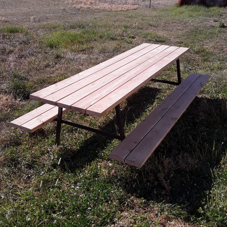 Powder Coated Metal Picnic Table Legs Table Legs DIY Etsy