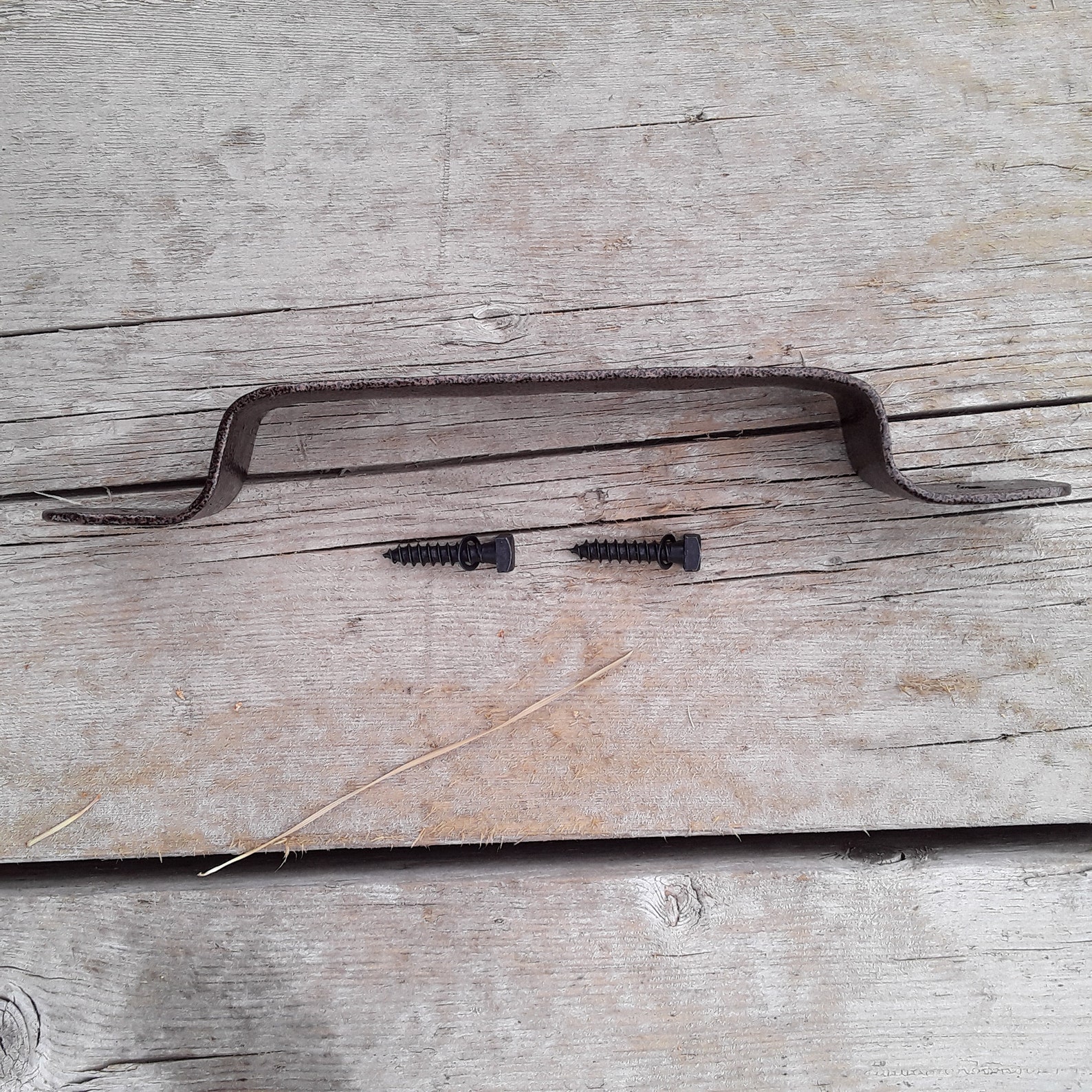 Antique Copper Barn Door Handle Powder Coated Metal Handle Etsy