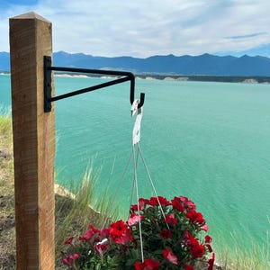Heavy Duty Decorative Hanging Plant Hook, Lantern Hook, Hanging Basket Hook, Birdfeeder Hanger, Planter Hook, Planter Box Bracket