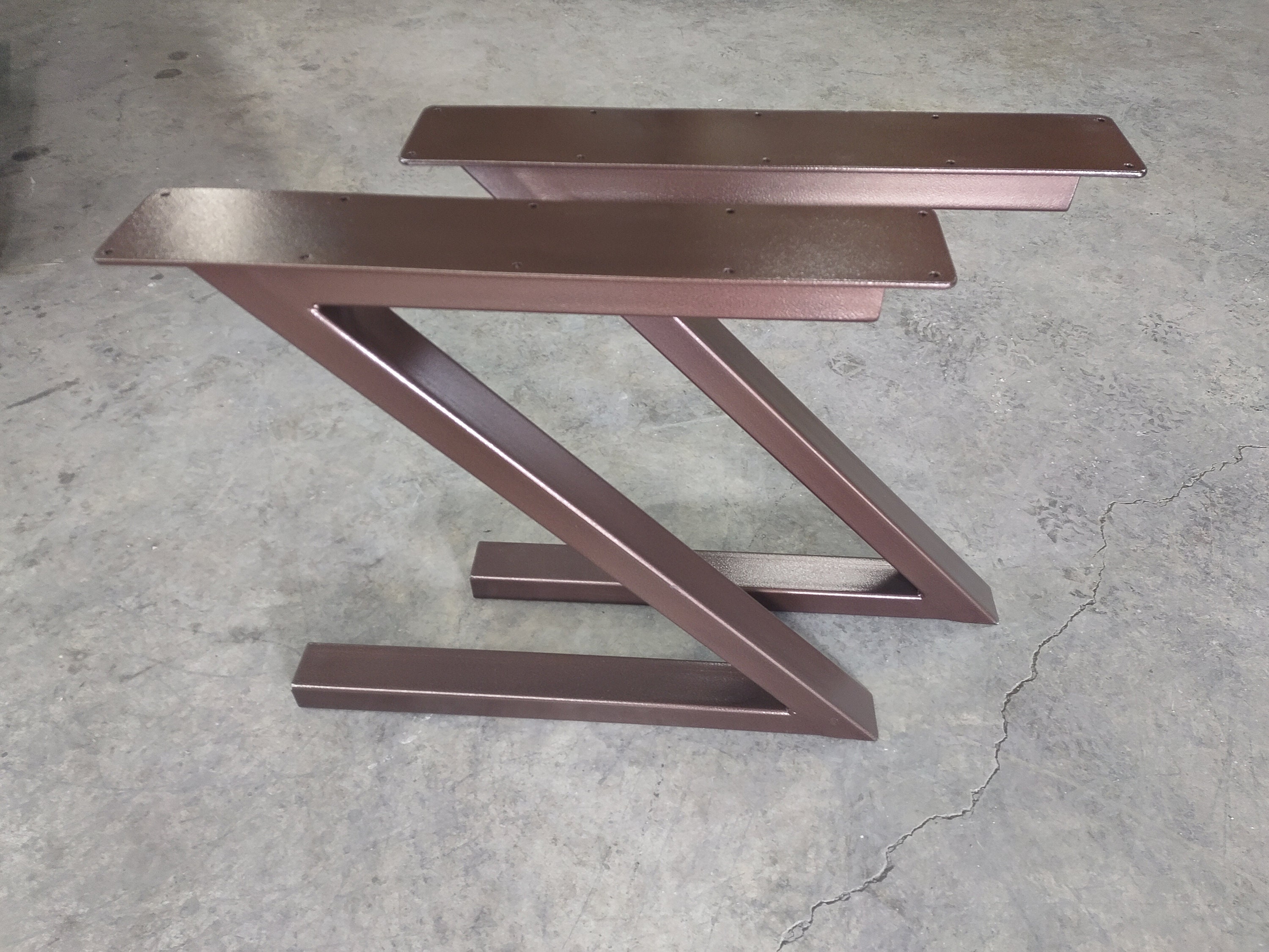 Z Style Table Legs Powder Coated Metal Table Legs Coffee Table Legs Table Legs Dining Table Legs Etsy
