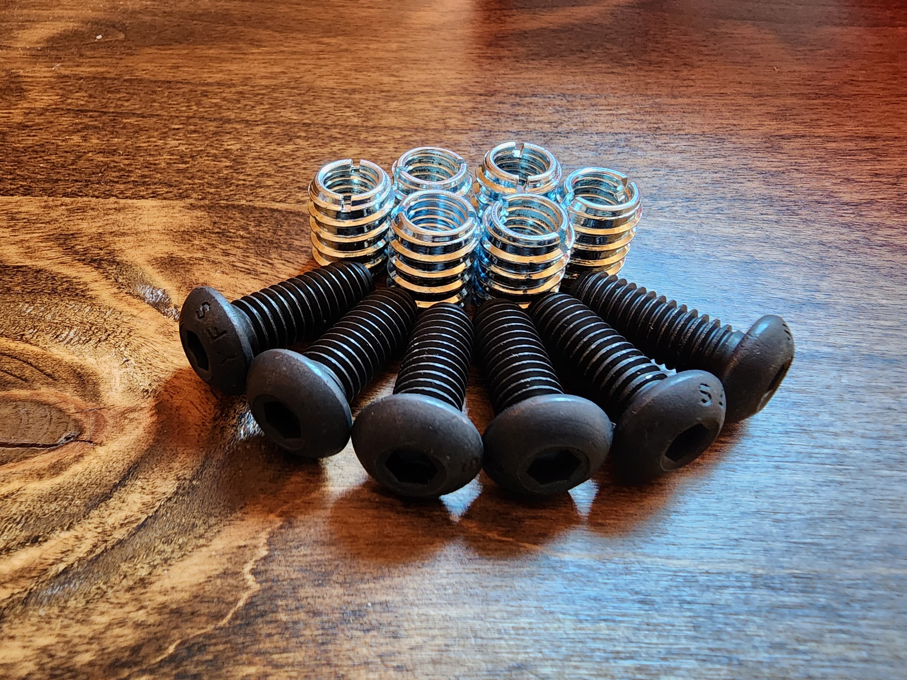 Threaded Wood Inserts and Furniture Bolt Hardware Packs for