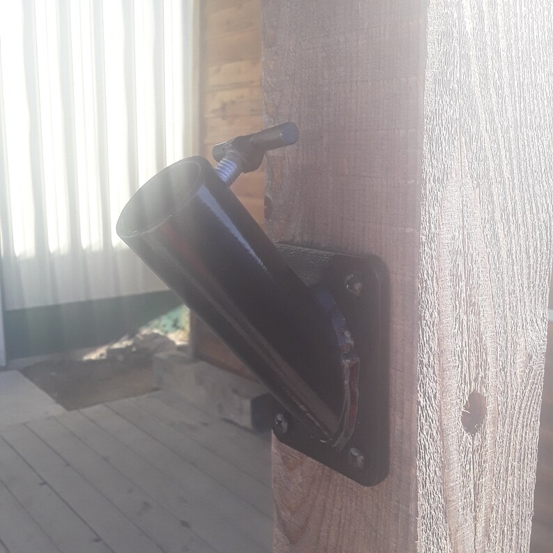 Powder Coated Flag Pole Wall Mount Bracket Etsy