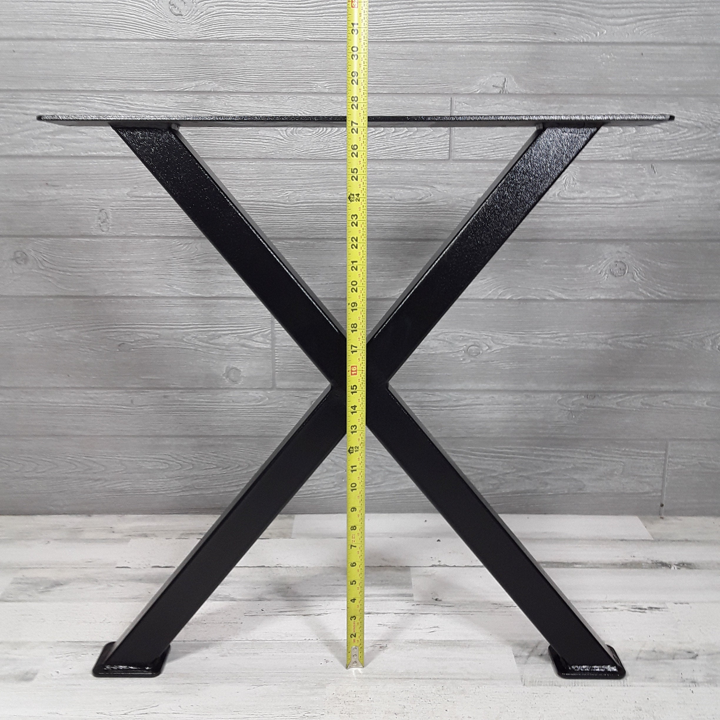 X Style Dining Table Legs Black Table Legs Set of 2 | Etsy