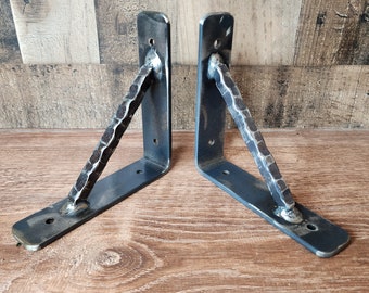 Heavy Duty Metal Decorative Shelf Brackets - Powder Coated - Free Shipping