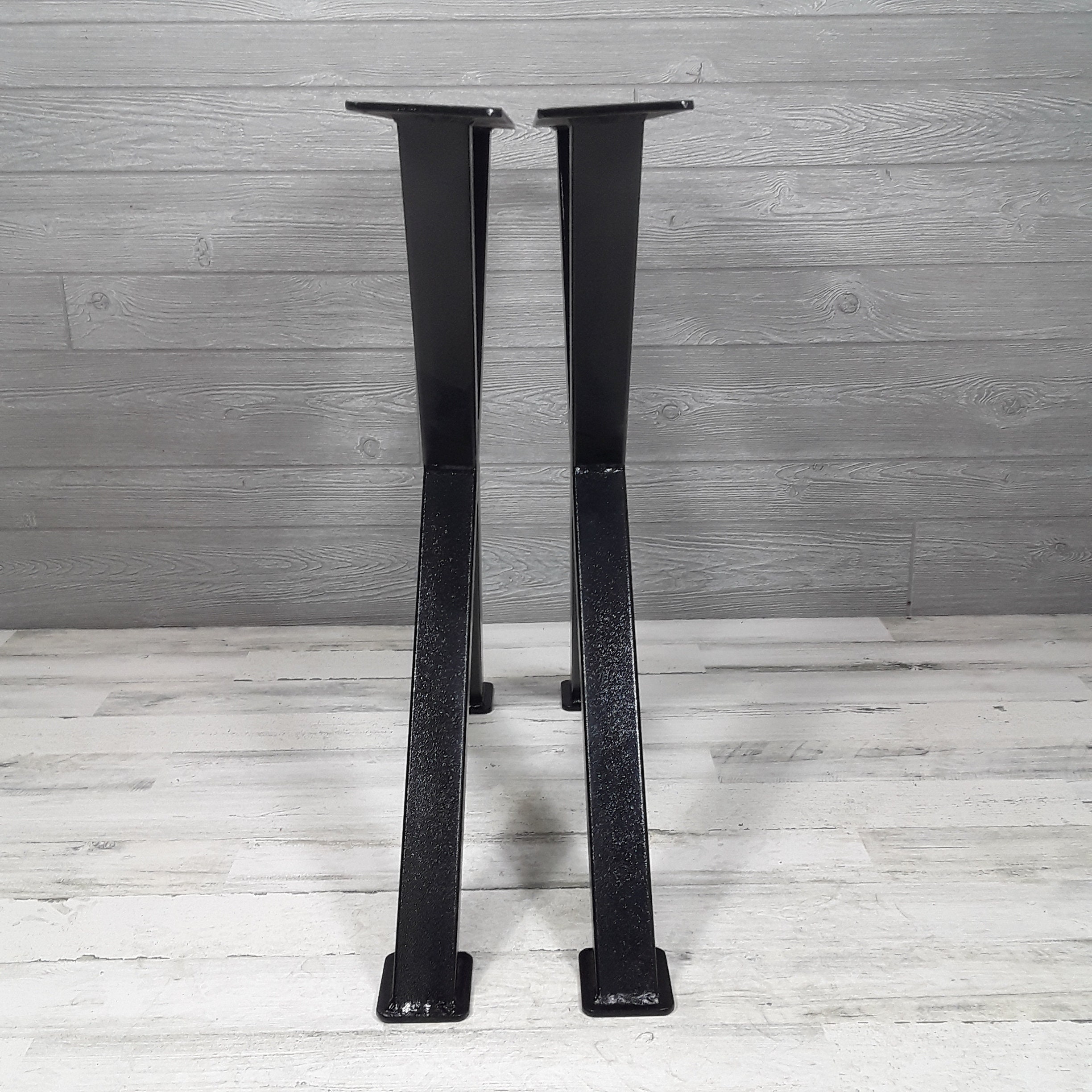 X Style Dining Table Legs Black Table Legs Set of 2 - Etsy