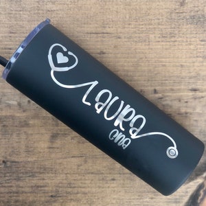 Personalized Nurse Tumbler, Doctor Gift, Custom Medical Cup. Nurse Appreciation Gift, Engraved Insulated Tumbler, Healthcare Worker Gift