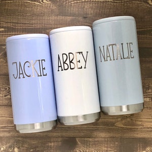 Skinny Can Cooler-Seltzer Can Cooler-Custom Skinny Seltzer-Bridesmaid Gift-Vacation Slim Can Cooler-Personalized Girls Trip Favor