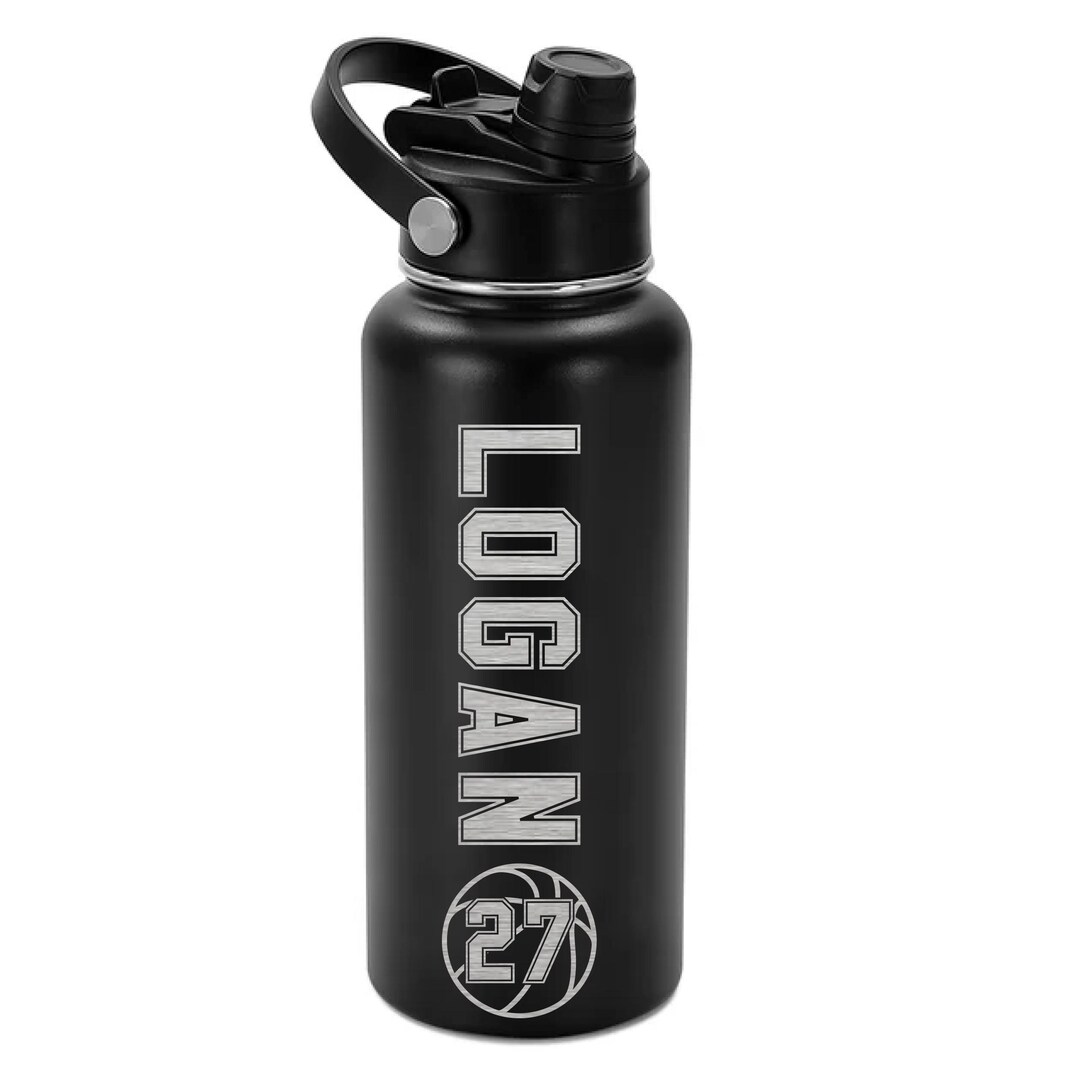 Personalized 32 Oz Engraved Water Bottle | Custom Name Stainless Steel ...