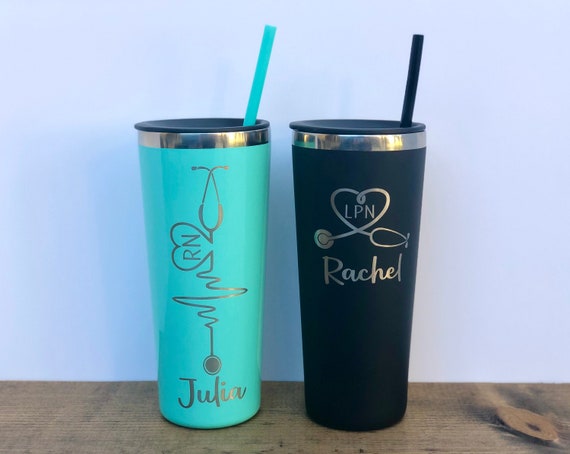 Nurse Life New Version - Personalized Acrylic Tumbler With Straw