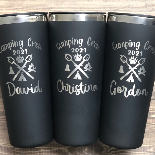 The Best Memories Are Made While Camping - Gift For Camping Couples, Personalized Wine Tumbler