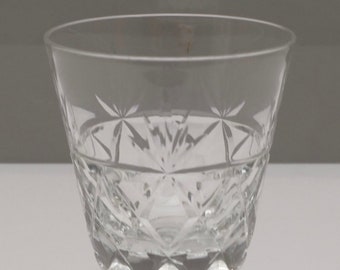 Royal BRIERLEY Crystal - BURLINGTON Cut - Wine Glass / Glasses - 4