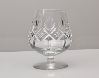 Verre à brandy taillé en cristal d'ambassade d'Édimbourg 12,7 cm 12,7 cm de haut