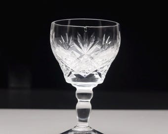 Royal BRIERLEY Crystal - BURLINGTON Cut - Wine Glass / Glasses - 4