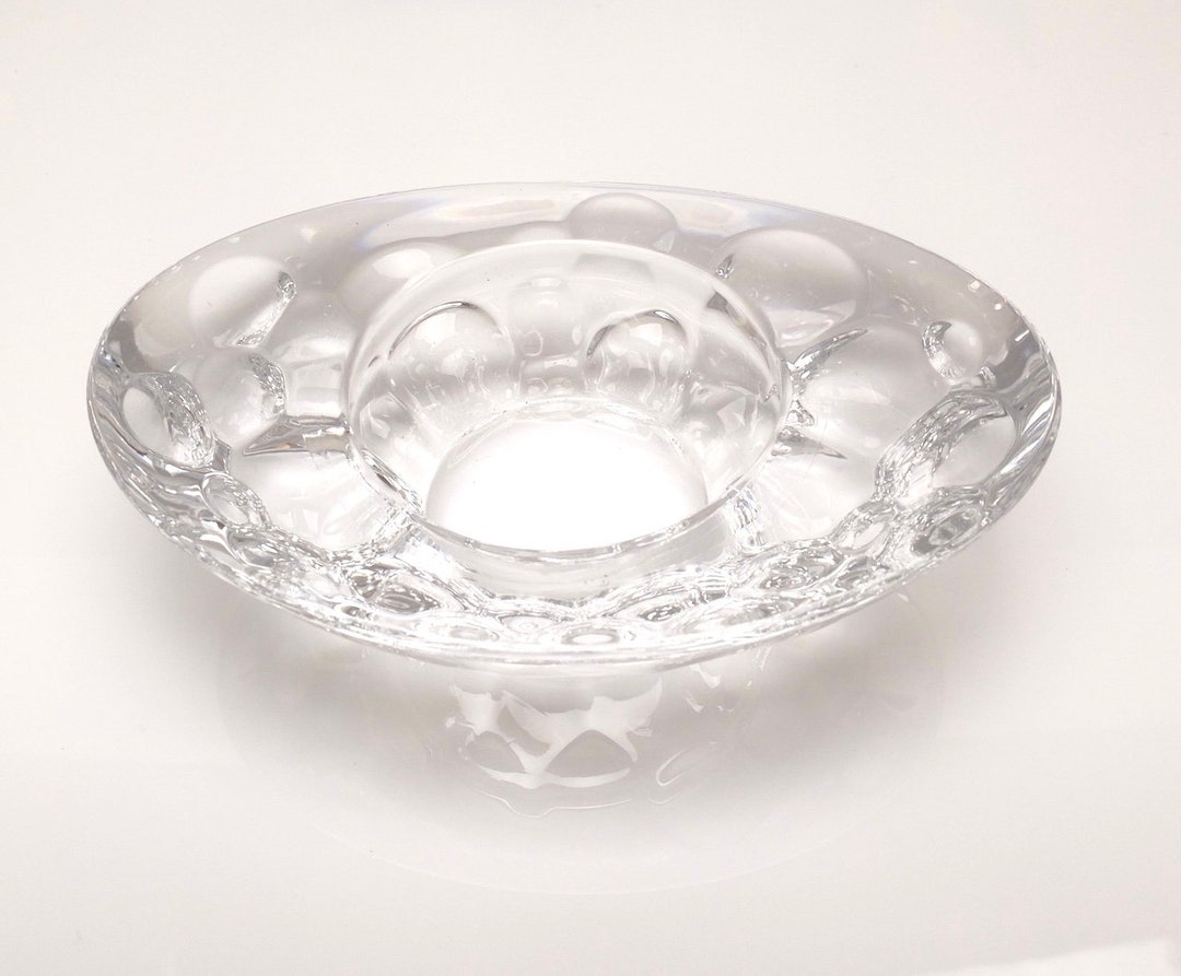Bougeoir Cristal Nachtmann étoile Transparent – Style Vintage, Bougie Fine