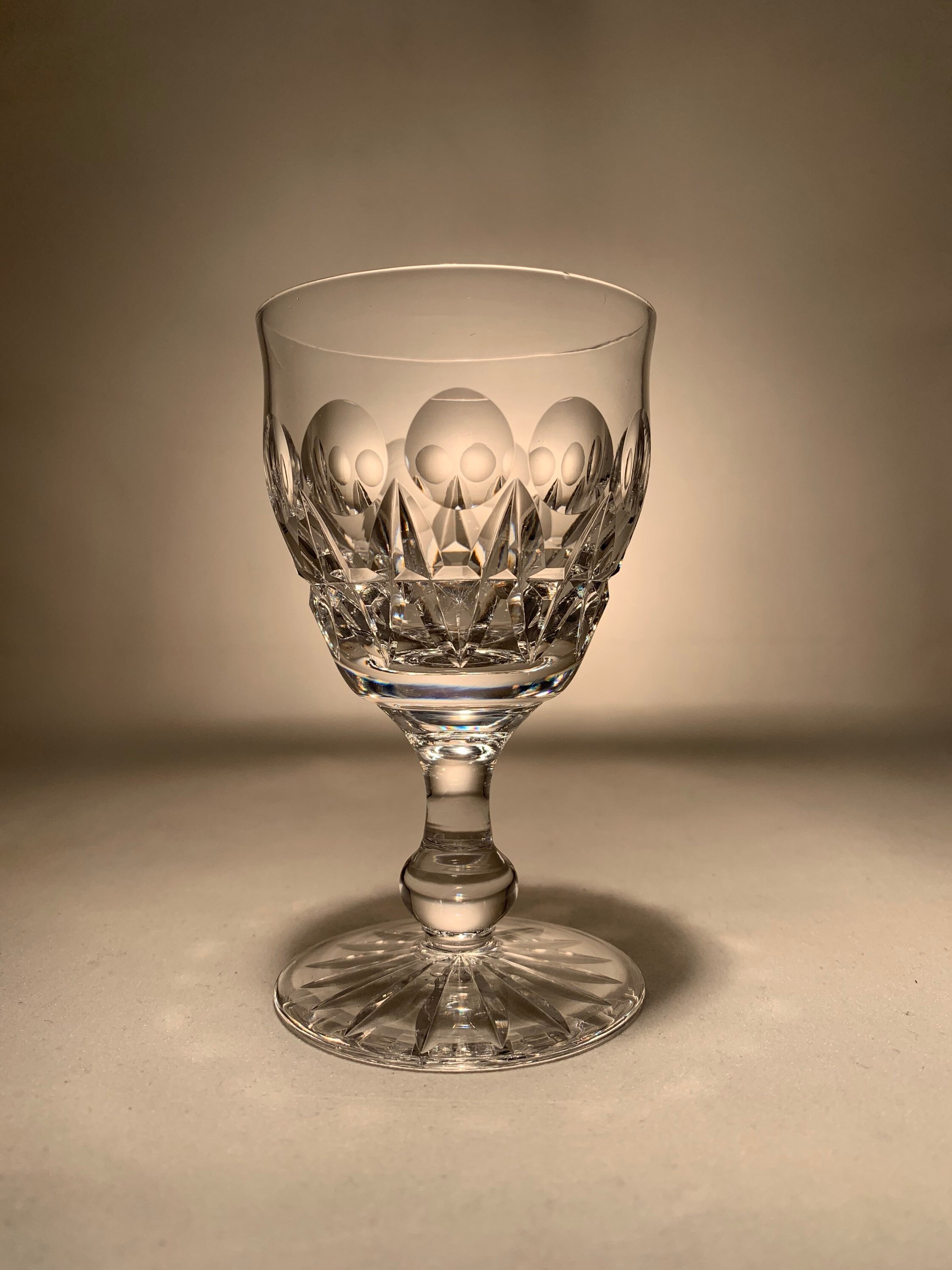 Tudor Crystal RALEIGH Cut Wine Glass or Glasses 4 1/2 Etsy