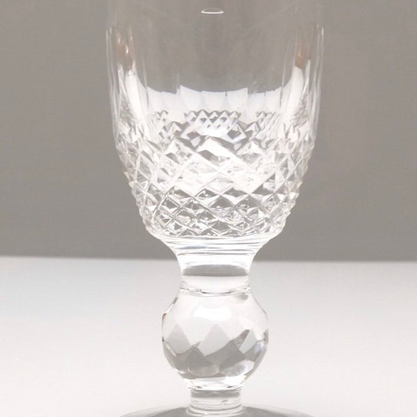 Waterford Crystal Colleen Cut Cordial Glass Glasses 3 1/4  8.3 cm Tall 1st Quality